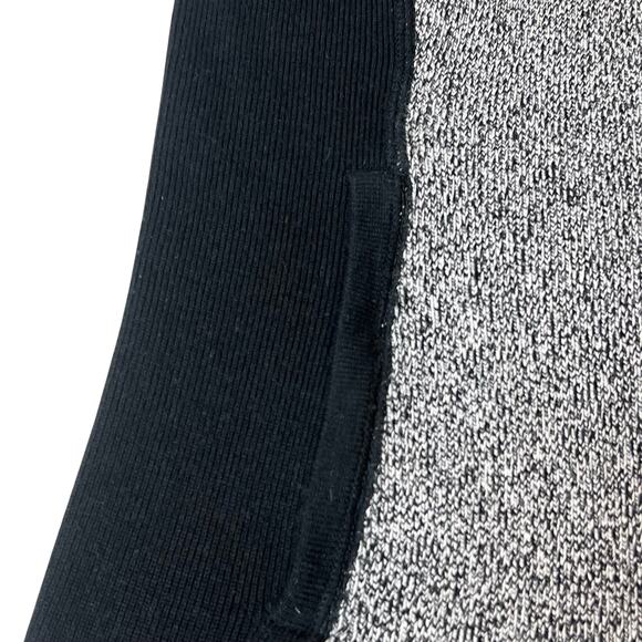 Title Nine Assassin Wool Blend Full Zip Knit Sweater Tunic Black Gray Size Small - Picture 8 of 13